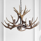 JONATHAN Y JYL6300A Eldora 30" Adjustable Resin Antler 5-Light LED Chandelier, Glam, Rustic,Cottage,Transitional, Dimmable Dining Room, Living Room, Kitchen, Foyer, Bedroom, Brown