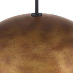 Possini Euro Design Julian 24" Rustic Industrial Pendant Ceiling Light Fixture Dining Room Over Table Kitchen Island Foyer Dome Hanging 4-Light Brown Bronze Finish Hallway Entryway Living Room