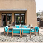 Nicole Miller New York Patio Sofia Juniper Indoor/Outdoor Area Rug, Ivory/Mustard, 7'9"x10'2" Rectangle, Rectangular