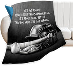 Baseball Throw Blanket for Kids & Adults - Soft, Warm, Cozy Fleece for Couch, Sofa, Bed - 50"x60"