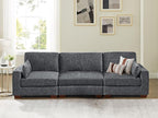 VANOMi Large Modular Sectional Sofa, Oversized Couch with Charging Station, Cloud Couch Deep Seat Sofa with Thick Cushion, Convertible Sectional Couches for Living Room Office Apartment
