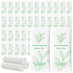 Moist Cotton Towel Bulk Moist Towelettes Individually Wrapped,White Towel Services,Refreshment Pre Moistened Towels for Dentist Travel Sport Party Hotel 200，Green tea