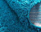 Unique Loom Solid Shag Collection Area Rug (4' 1" x 6' 1" Rectangle, Turquoise)