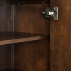 Crosley Furniture Darcy Modern Sideboard Buffet Cabinet with Storage Shelves, Living Room, Kitchen, Dining, Dark Brown