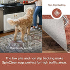nuLOOM Nikita Checkered 4x6 Machine Washable Area Rug for Living Room Bedroom Dining Room Kitchen, Beige/Ivory