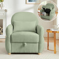 33.5" Accent Chair with Seat Storage Modern Reading Chair Accent Chairs for Living Room Armchair Bedroom,Apartment (Light Green, 33.5")