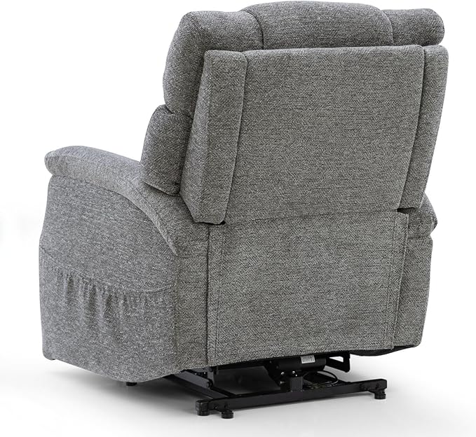 Power Lift Recliner Chair for Elderly - Electric Powered Recliner with Zero Gravity, 360 lbs Capacity, Extended Leg Support, USB, Supportive Design for Seniors, Dark Gray
