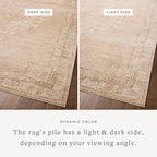 Loloi Chris Loves Julia Palma Collection PLM-02 Spice/Natural 2'-7" x 10'-0" Runner Rug Vintage Style Boho Living Room Bedroom Carpet