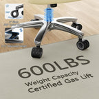 Big and Tall Office Chair, 600lbs Heavy Duty Desk Chair with 5D Arms, Adjustable Lumbar Support & Height, Tilt Function, PU Leather High Back Ergonomic Executive Computer Chair with 3'' Silent Casters