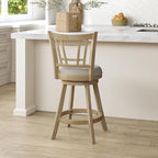 Hillsdale Fairfox 24.5" Wood Swivel Counter Height Stool, Natural