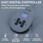 Sunbeam Premium Quilted Electric Heated Mattress Pad, 54" x 75", 12 Heat Settings, 12-Hour Selectable Auto Shut-Off, Warmth for Restful Sleep, Machine Washable, White