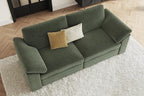 EASE MOOSE Modern Loveseat Sofa for Living Room, Comfty 2 Seat Solid Wood Frame Sofa, FSC Certified Modern Deep Seat Couch, Removable Cover