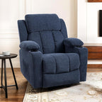 FLEXISPOT XL31 Power Lift Recliner Chair for Elderly, Electric Lift Chair with Massage & Heat, Corduroy Reclining Sofa w/Cup Holders, Side Pockets for Living Room Bedroom(Medium Size,Royal Blue)