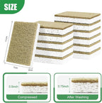 Natural Kitchen Sponges, 12 Pack Non-Scratch Sponge for Dishes, Biodegradable Scruber Sponges Kitchen for Cleaning, Household
