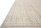 Loloi Amber Lewis Bexley Collection BEX-07 Natural/Dove 11'-6" x 15' Area Rug Neutral, Textured, Living, Bedroom, Dining, Carpet