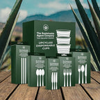 Sustainable Agave Co - Sweet Agave Fiber Cups - 12 Ounce - 500 Count - Plant-Based, Made With Upcycled Materials - Clear
