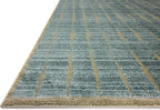 Loloi Chris Loves Julia Calvin Collection CLV-02 Ocean/Olive 2'-3" x 3'-10" Accent Rug Checkered Neutral Soft Living Room Bedroom Carpet