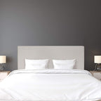 FURINNO Roanne Plain Headboard, King, Fog