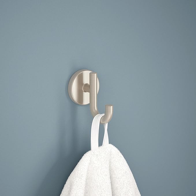 Delta Trinsic (1-Pack) Towel Hooks Brilliance Stainless Steel Single Bathroom Hooks Wall Mounted for Robes & Towels Hand Towel Hook Holder Kitchen, Bathroom Accessories