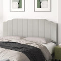 King Size Headboard Only, Linen Wall Mounted Headboard King for Adjustable Bed Modern Upholstered Head Board Easy Assembly, Linen Gray