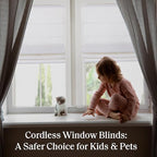 Madison Park Kyler Cordless Roman Shades - Single Panel, Lightweight Linen Blend Fabric, Natural Design, Easy Installation, Light Filtering Window Blind, Bedroom, Living Room Decor 31"W x 64"H White