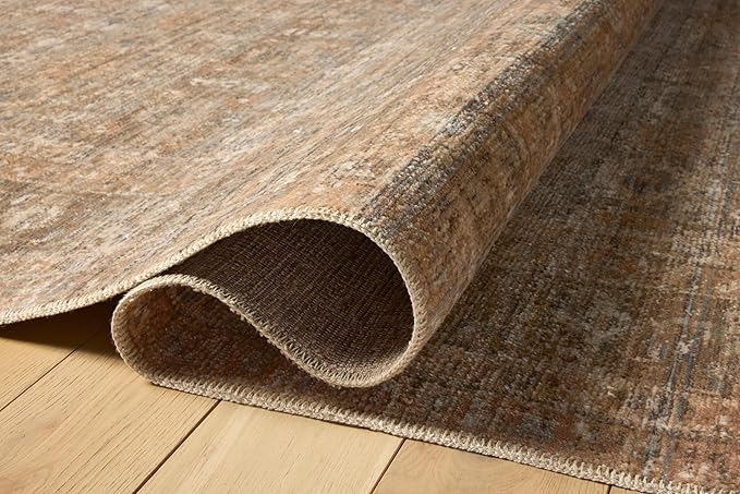 Loloi Amber Lewis Molly Collection MOL-06 Gold/Blue 2'-7" x 7'-9" Low Pile Runner Rug