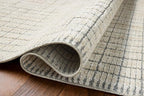Loloi Amber Lewis Bexley Collection BEX-04 Slate/Natural 2'-7" x 10'-0" Runner Rug Neutral, Textured, Living, Bedroom, Dining, Carpet