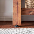 Backyard Discovery 48" Acacia Wood Farmhouse Narrow Console Table with Lower Slat Storage Shelf, Water-Resistant Design for Patio, Deck, Entryway, Living Room, Sofa Table, Indoor or Outdoor Use