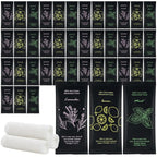 Moist Cotton Towel Bulk Moist Towelettes Individually Wrapped 8.7" x 8.7",White Towel Services,Refreshment Pre Moistened Towels Lavender, Lemon and Mint for Sport Party Spa （pack of 30)