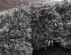 Unique Loom Solid Shag Collection Area Rug (10' x 13' Rectangle, Graphite Gray)