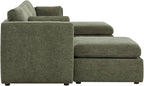 CHITA Oversized Modular Sectional Sofa, FSC Certified U Shaped Couch with Reversible Chaise Modular Sectional Couch,146 inch Width, 6 Seat Modular Sofa with Storage Ottomans, Moss Green