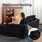 106" Oversized Couch Sofa, L Shape Couches for Living Room, No Assembly Required Corduroy Sectional Sofas with Right Facing Chaise for Home Apartment