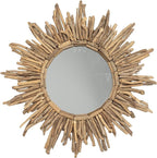 Creative Co-Op Driftwood Sunburst Mirror