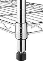 Whitmor 5 Tier Shelving Unit, Metal Storage Shelves, 400 lbs Capacity per Shelf, 2000 lbs Total, Adjustable Heavy Duty Shelf, Easy Assembly for Kitchen, Garage, Plant, 36"L x 14"W x 72"H, Chrome
