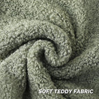 FUTEI Sage Green Throw Pillow Covers 26x26 Inch Set of 2,Furry Faux Fur Teddy Boucle Textured Cushion Covers,Soft Fluffy Decorative Euro Pillow Shams,Home Decor for Couch Bed Living Room Office Car