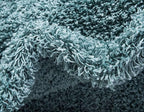 Unique Loom Solid Shag Collection Area Rug (8' x 11' Rectangle, Light Slate Blue)