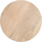 Kate and Laurel Jakob Modern Wooden Round Side Table, 12 x 24, Light Natural, Circle Pedestal Table for Use as Bedroom Nightstand, Indoor Plant Stand, or Decorative Living Room Table