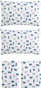 Eddie Bauer- King Sheet Set, Cotton Flannel Bedding Set, Brushed for Extra Softness, Cozy Home Décor (Bear Mountain Grey, King)