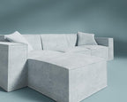 ROVE LAB M1 Modular Sectional Sofa with Ottoman, Sofa in a Box, Modular Couch, Spill-Resistant,Sustainable, Stylish, Modern Sectional Couch for Living Room with SmartFoam Comfort