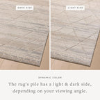 Loloi Amber Lewis Monty Collection MOT-02 Ivory/Natural 4'-0" x 6'-0", .50" Pile Height, Accent Rug