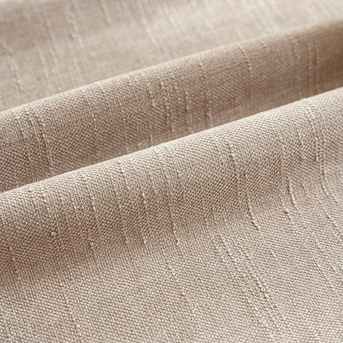 Foindtower Set of 2 Soft Textured Chenille Throw Decorative Pillow Covers Square Accent Solid Cushion Cover Cozy Neutral Farmhouse Pillow Case for Couch Sofa Bedroom Living Room 26x26 Inch,Cream Camel