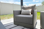 PURPLE LEAF Patio Furniture Set 8 Pieces Patio Seating Sofas Aluminum Furniture Outdoor Couch Sectional Set with Cushions and Aluminum Table Patio Conversation Sets Beige
