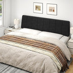King Size Headboard Only-No Assembly, Upholstered Headboard King Size Linen Fabric Modern Style Headboards for Adjustable Bed Extra-Thick, Black