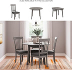 Signature Design by Ashley Shullden Casual Round Dining Small Drop Leaf Table, Seats up to 4, Gray