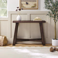 Walker Edison Colt Modern Farmhouse Solid Wood Entry Table, 40 Inch, Espresso