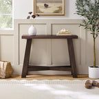 Walker Edison Colt Modern Farmhouse Solid Wood Entry Table, 40 Inch, Espresso
