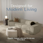 ROVE LAB M1 Modular Sectional Sofa with Ottoman, Sofa in a Box, Modular Couch, Spill-Resistant,Sustainable, Stylish, Modern Sectional Couch for Living Room with SmartFoam Comfort