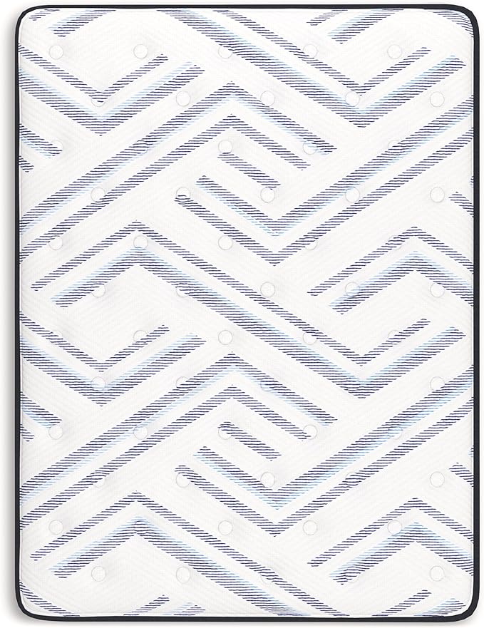Signature Design by Ashley Twin Size Stack 12 Inch Hybrid Medium Plush Cooling Gel Infused Memory Foam Mattress for Pressure Relief, Fiberglass Free, Mattress in A Box