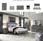Signature Design by Ashley Baystorm Rustic Coastal 6 Drawer Dresser, Smoky Gray