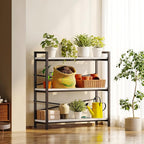 Book Shelf, 3 Tier Bookshelf 31.49" Width, Book Shelf Storage and Organization, Wooden and Metal Industrial Bookcase, Large Book Shelves for Home Living Room Bedroom Office Storage(White)